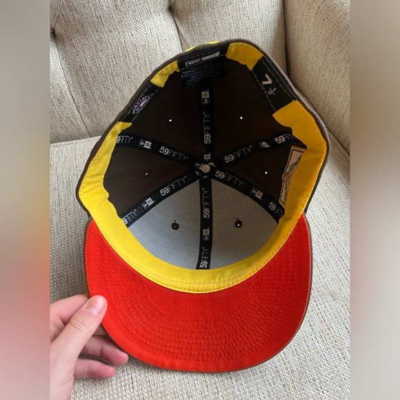 colorado rockies fitted hat 7 1/2 exclusive new era hat 25th anniversary patch - Picture 3 of 5